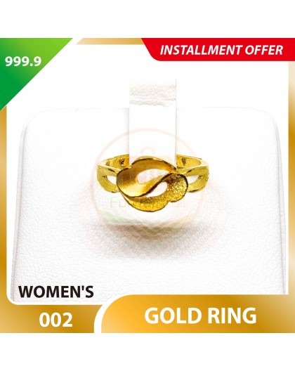WOMEN'S 999.9 GOLD RING - 002