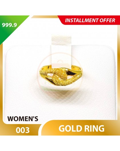 WOMEN'S 999.9 GOLD RING - 003