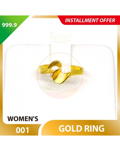 WOMEN'S 999.9 GOLD RING - 001