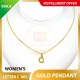 LETTER C 999.9 GOLD PENDANT - 001
