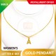 LETTER A 999.9 GOLD PENDANT - 001