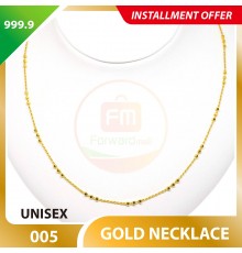 WOMEN'S 999.9 GOLD BRACELET - 005: 18cm