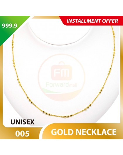 WOMEN'S 999.9 GOLD BRACELET - 005: 18cm