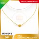 BALL WOMEN'S 999.9 GOLD NECKLACE SET 004: 38cm