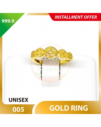 WOMEN'S 999.9 GOLD RING - 005