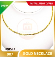 UNISEX 999.9 GOLD NECKLACE - 007: 55cm
