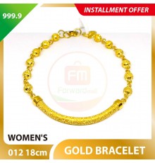 WOMEN'S 999.9 GOLD BRACELET - 012: 18cm
