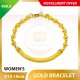 WOMEN'S 999.9 GOLD BRACELET - 013: 19cm