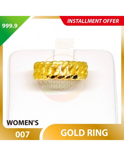 WOMEN'S 999.9 GOLD RING - 007