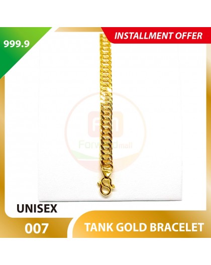 TANK 999.9 GOLD BRACELET - 007: 17cm