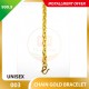 CHAIN 999.9 GOLD BRACELET - 003: 18cm