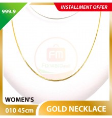 WOMEN'S 999.9 GOLD NECKLACE - 010: 45cm