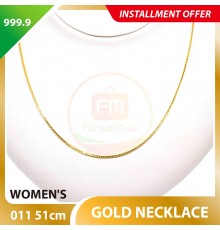 WOMEN'S 999.9 GOLD NECKLACE - 011: 51cm