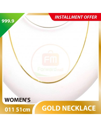 WOMEN'S 999.9 GOLD NECKLACE - 011: 51cm