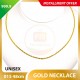 UNISEX 999.9 GOLD NECKLACE - 015: 48cm