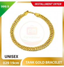 TANK 999.9 GOLD BRACELET - 029: 19cm