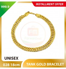 TANK 999.9 GOLD BRACELET - 028: 18cm