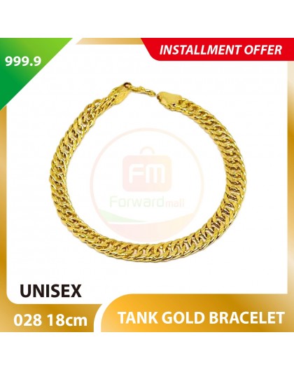 TANK 999.9 GOLD BRACELET - 028: 18cm