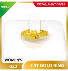 CAT 999.9 GOLD RING - 022