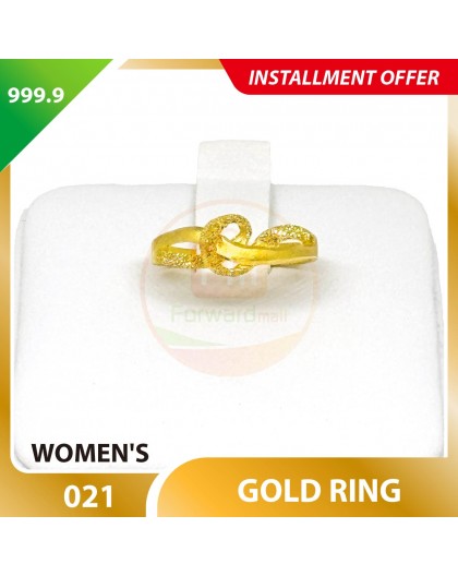 WOMEN'S 999.9 GOLD RING - 021