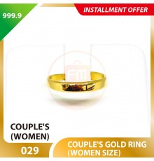 COUPLE'S 999.9 GOLD RING - 029 (Women size)