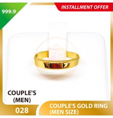 COUPLE'S 999.9 GOLD RING - 028 (Men size)