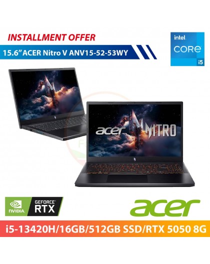 ACER Nitro V ANV15-52-53WY 15.6" (i5-13420H/16GB/512GB SSD/RTX 5050 8G)