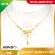 INFINITY WOMEN'S 999.9 GOLD NECKLACE SET 002: 42cm