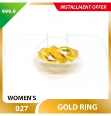 WOMEN'S 999.9 GOLD RING - 027