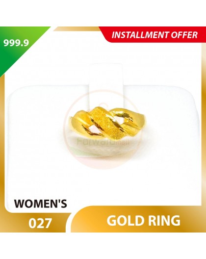 WOMEN'S 999.9 GOLD RING - 027