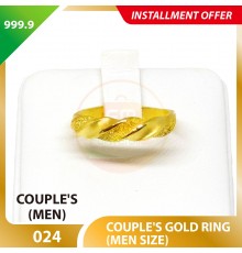 COUPLE'S 999.9 GOLD RING - 024 (Men size)