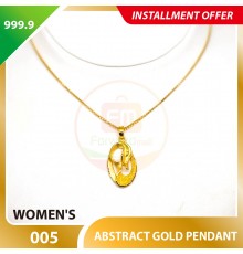 ABSTRACT 999.9 GOLD PENDANT - 005