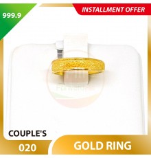 COUPLE'S 999.9 GOLD RING - 020 (Men size)