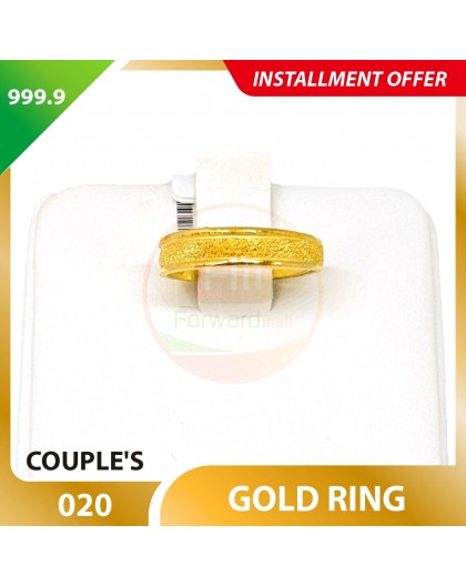COUPLE'S 999.9 GOLD RING - 020 (Men size)