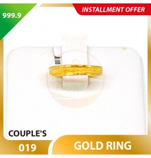 COUPLE'S 999.9 GOLD RING - 019 (Women size)