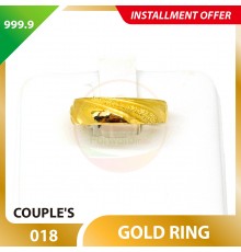 COUPLE'S 999.9 GOLD RING - 018 (Men size)