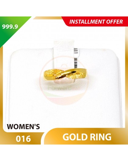WOMEN'S 999.9 GOLD RING - 016
