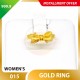WOMEN'S 999.9 GOLD RING - 015