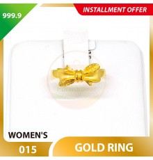WOMEN'S 999.9 GOLD RING - 015