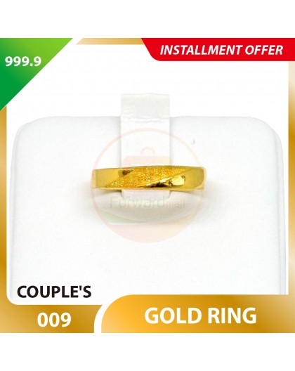 COUPLE'S 999.9 GOLD RING - 009 (Men size)