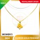 FLOWER 999.9 GOLD PENDANT - 004