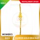 FLOWER 999.9 GOLD BRACELET - 023: 17cm