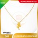 FLOWER 999.9 GOLD PENDANT - 003