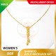 BAMBOO WOMEN'S 999.9 GOLD NECKLACE SET 008: 42cm