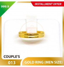 COUPLE'S 999.9 GOLD RING - 013 (Men size)