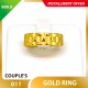 COUPLE'S 999.9 GOLD RING - 011 (Men size)