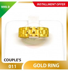 COUPLE'S 999.9 GOLD RING - 011 (Men size)