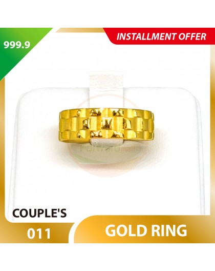 COUPLE'S 999.9 GOLD RING - 011 (Men size)