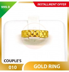 COUPLE'S 999.9 GOLD RING - 010 (Women size)