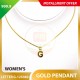 LETTER G 999.9 GOLD PENDANT - 125383